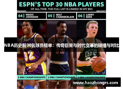 NBA历史前30名球员榜单：传奇巨星与时代变革的碰撞与对比